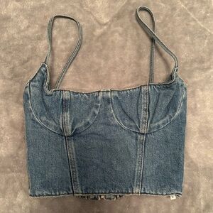 Magda Butrim Denim Bustier